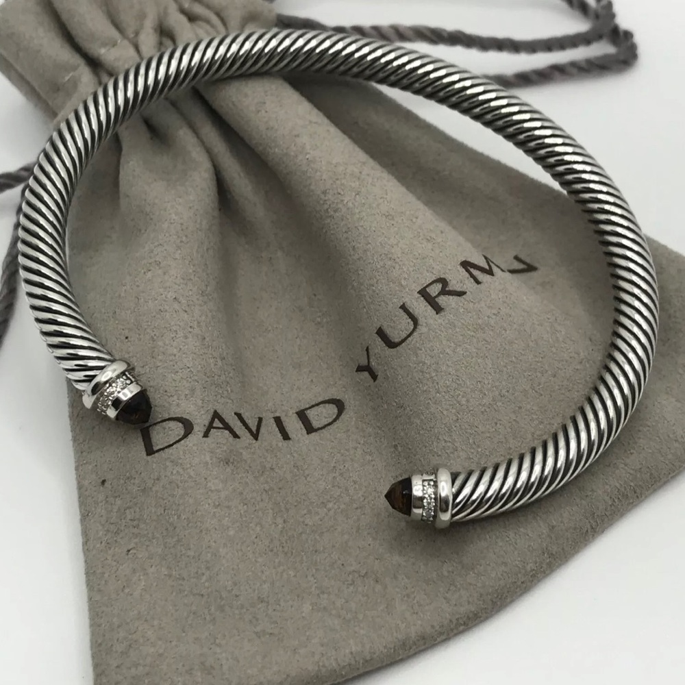 David Yurman Cable Citrine & Diamond Bracelet